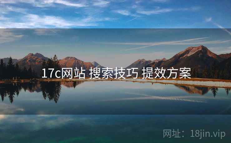 17c网站 搜索技巧 提效方案 第2张 17c网站 搜索技巧 提效方案 第2张